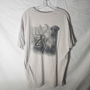 Off White cream browning dog hunting gorpcore tee